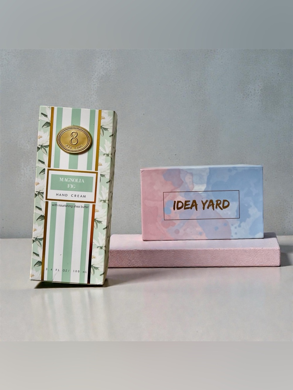 Idea Yard Gua Sha Rose Quartz stone And Oaklane Magnolia Fig Hand Cream new